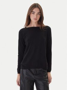 Kontatto Sweter 3M0800C Czarny Regular Fit. Czarne swetry klasyczne Kontatto, m, z syntetyku, bez kołnierzyka. Za 259,99 zł.