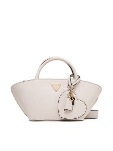 Guess Torebka Bolena Mini HWZG92 07760 Écru. Torebki klasyczne Guess, z aplikacjami, ze skóry, bez dodatków. Za 469,99 zł.