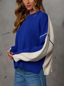 LA Angels Sweter w kolorze niebiesko-białym rozmiar: M. Białe swetry oversize LA Angels, m, bez wzorów, bez ramiączek. Za 166,88 zł.