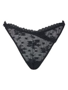 Hunkemöller Stringi Darcy 302365 Czarny. Czarne stringi Hunkemöller, bez wzorów, z syntetyku. Za 69,99 zł.
