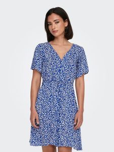 ONLY Sukienka w kolorze niebieskim rozmiar: XL. Niebieskie sukienki ONLY, xl, bez wzorów, z wiskozy, bez kołnierzyka, bez ramiączek, midi. Za 87,61 zł.