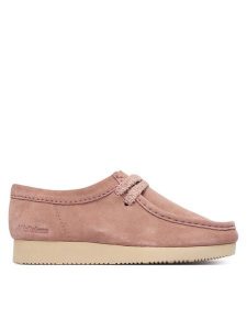 Clarks Półbuty Wallabee Lite. 26328429 Różowy. Czerwone półbuty Clarks, bez wzorów, ze skóry, bez obcasa, na płaskiej podeszwie, bez zapięcia. Za 429,99 zł.