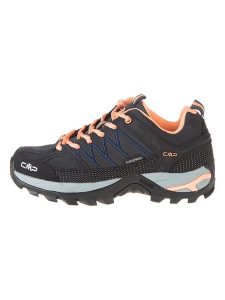 CMP Skórzane buty trekkingowe "Rigel Low" w kolorze antracytowo-pomarańczowym rozmiar: 39. Czarne buty trekkingowe CMP, z materiału, bez zapięcia. Za 323,26 zł.
