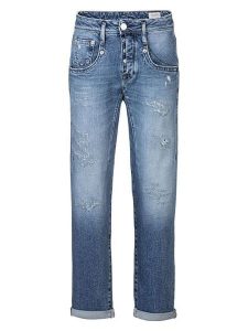 Herrlicher Dżinsy "Shyra" - Tapered fit - w kolorze niebieskim rozmiar: W32. Niebieskie jeansy Herrlicher, bez wzorów, z podwyższonym stanem. Za 245,96 zł.