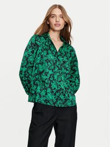 Liu Jo Koszula WF4523 TS097 Zielony Regular Fit. Zielone koszule Liu Jo, bez wzorów, z syntetyku, bez kołnierzyka, bez ramiączek. Za 339,99 zł.