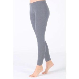 Norte - Ocieplane Legginsy z 100% Wełny Merino (195 g/m²). Szare legginsy WOOLONA, bez wzorów, z wełny. W wyprzedaży za 288,00 zł.