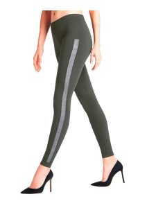 Falke Legginsy w kolorze khaki rozmiar: 40/42. Brązowe legginsy Falke, bez wzorów. Za 108,99 zł.