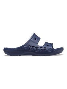 Crocs Klapki "Baya" w kolorze granatowym rozmiar: 37/38. Niebieskie klapki Crocs, bez wzorów, z otwartym noskiem, bez obcasa. Za 83,42 zł.