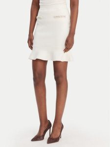 Guess Spódnica mini W6RD75 Z4422 Écru Regular Fit. Spódnice Guess, s, z aplikacjami, z wiskozy, mini. Za 439,99 zł.