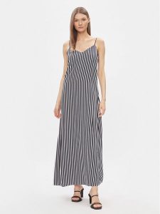 Tommy Hilfiger Sukienka letnia WW0WW41780 Granatowy Regular Fit. Niebieskie kombinezony TOMMY HILFIGER, na lato, bez wzorów, z wiskozy, bez kołnierzyka, bez ramiączek. Za 619,99 zł.