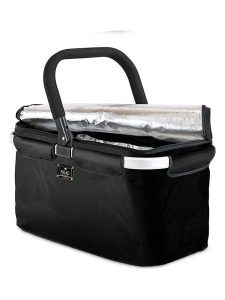 Genius Kosz termiczny "Falko" w kolorze czarnym na zakupy - 48 x 27 x 28 cm rozmiar: onesize. Czarne shopper bag Genius, bez wzorów, z materiału, bez dodatków. Za 155,90 zł.