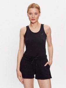 4F Top 4FSS23TTSHF581 Czarny Regular Fit. Czarne topy 4f, xl, bez wzorów, z bawełny, bez kołnierzyka, bez ramiączek. Za 49,99 zł.