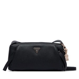 Torebka Guess. Czarne listonoszki Guess, z aplikacjami, bez dodatków. Za 544,99 zł.