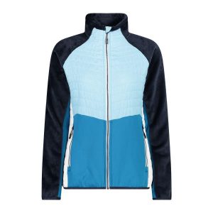 Damski polar CMP Unlimitech Highloft. Niebieskie kurtki CMP, bez wzorów, z polaru, bez kaptura. Za 405,35 zł.