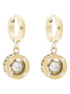 Guess Kolczyki JUBE01 463JW Złoty. Żółte kolczyki Guess, metalowe. Za 159,99 zł.