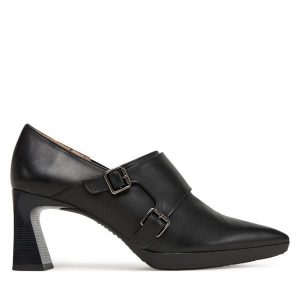 Półbuty Hispanitas. Czarne czółenka Hispanitas, bez wzorów, bez obcasa, na obcasie, bez zapięcia. Za 499,99 zł.