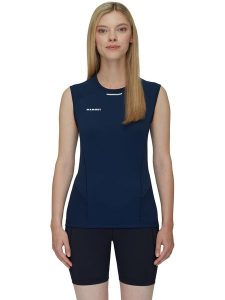 Mammut Top funkcyjny "Aenergy FL Cap" w kolorze granatowym rozmiar: M. Niebieskie topy Mammut, m, bez wzorów, bez kołnierzyka, bez ramiączek. Za 164,95 zł.