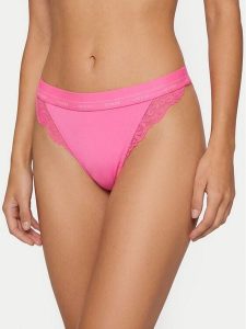 Guess Figi brazylijskie O4YE00 PZ01C Różowy. Czerwone figi Guess, z aplikacjami, z syntetyku. Za 118,99 zł.