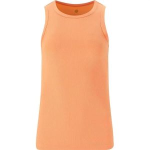 Damski tank top Athlecia Madilyn. Brązowe topy Athlecia, bez wzorów, bez kołnierzyka, bez ramiączek. Za 142,50 zł.