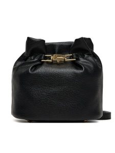 Valentino Torebka Fedora Re VBS9A733 Czarny. Czarne torebki klasyczne Valentino, bez wzorów, ze skóry, bez dodatków. Za 389,99 zł.