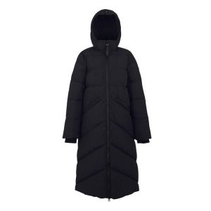 Kurtka Damska Ujeane Padded Jacket. Czarne kurtki Regatta, bez wzorów, z puchu, bez kaptura. Za 429,99 zł.