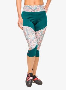 Legginsy wspinaczkowe damskie Ocun Rhea 3/4 Leggings. Zielone legginsy Ocun, bez wzorów, z elastanu. Za 115,49 zł.
