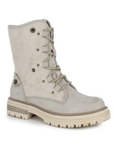 Kimberfeel Botki zimowe "Yasmine" w kolorze kremowym rozmiar: 36. Brązowe botki Kimberfeel, na zimę, bez wzorów, z materiału, bez obcasa, bez zapięcia. Za 347,99 zł.