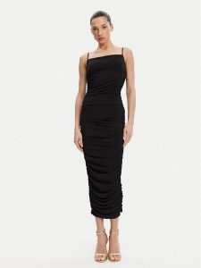 MICHAEL Michael Kors Sukienka koktajlowa MS582MIH6J Czarny Slim Fit. Czarne kombinezony MICHAEL Michael Kors, s, bez wzorów, z syntetyku, wizytowe, bez kołnierzyka, bez ramiączek. Za 489,99 zł.