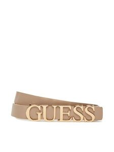 Guess Pasek Damski BW9257 P5320 Beżowy. Brązowe paski Guess, z aplikacjami, ze skóry. Za 179,99 zł.