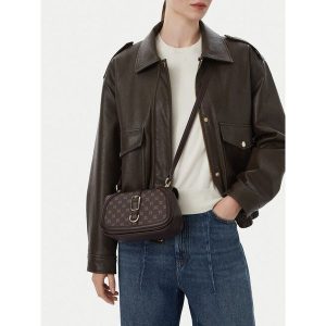 Torebka Nine West. Brązowe listonoszki Nine West, bez wzorów, bez dodatków. Za 199,99 zł.