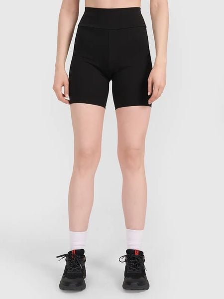 4F Legginsy w kolorze czarnym rozmiar: L. Czarne legginsy 4f, bez wzorów, z bawełny, z podwyższonym stanem. Za 44,92 zł.