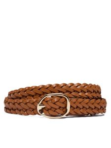 Tommy Hilfiger Pasek Th Sculpt 2.0 Woven AW0AW18696 Brązowy. Brązowe paski TOMMY HILFIGER, bez wzorów, ze skóry. Za 249,99 zł.
