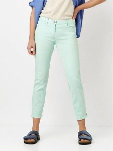 Toni Dżinsy - Slim fit - w kolorze miętowym rozmiar: W42. Zielone jeansy Toni, bez wzorów. Za 152,99 zł.