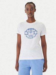 JOOP! T-Shirt Tulya 30102074 Biały Regular Fit. Białe t-shirty JOOP!, bez wzorów, z bawełny, bez kołnierzyka, bez ramiączek. Za 288,99 zł.