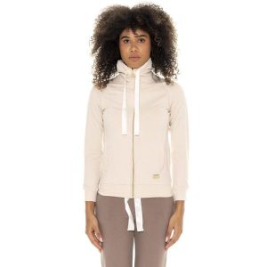 Bluza zimowa Leone 1947 Chic Tones Damen ze Stehkragen und Reißverschluss. Brązowe bluzy LEONE 1947 APPAREL, na zimę, bez wzorów, bez kaptura. Za 206,29 zł.