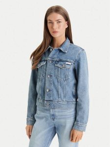 Calvin Klein Jeans Kurtka jeansowa Classic LV047E904G Niebieski Regular Fit. Niebieskie kurtki Calvin Klein Jeans, l, bez wzorów, z bawełny, bez kaptura. Za 529,99 zł.