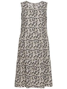 Camel Active Sukienka w kolorze czarno-beżowym rozmiar: S. Czarne sukienki Camel Active, s, bez wzorów, z bawełny, bez kołnierzyka, bez ramiączek, mini, rozkloszowane. Za 147,91 zł.