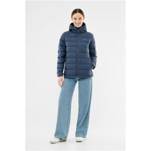 Kurtka puchowa damska VIKING Rovi. Niebieskie kurtki Viking, bez wzorów, z puchu, bez kaptura. Za 599,99 zł.