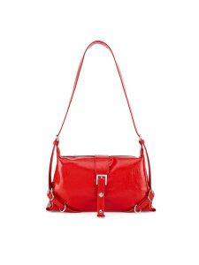 JENNY Torebka JNY-S-002-07 Czerwony. Czerwone torebki klasyczne Jenny, bez wzorów, z tworzywa sztucznego, bez dodatków. Za 129,99 zł.
