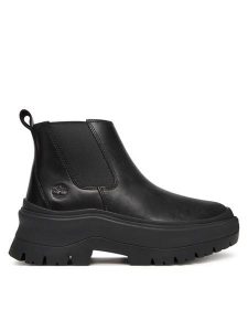 Timberland Sztyblety Roxie lane Mid TB0A28XMW021 Czarny. Czarne botki Timberland, bez wzorów, ze skóry, bez obcasa, na płaskiej podeszwie, bez zapięcia. Za 539,99 zł.