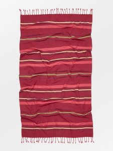 Becksöndergaard Chusta kąpielowa w kolorze czerwonym - 200 x 110 cm rozmiar: onesize. Czerwone apaszki i chusty Becksöndergaard, bez wzorów, z bawełny. Za 69,99 zł.