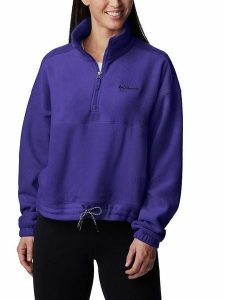 Columbia Bluza polarowa "Brushy Bay" w kolorze fioletowym rozmiar: XS. Różowe bluzy Columbia, xs, bez wzorów, z polaru, bez kaptura. Za 129,95 zł.