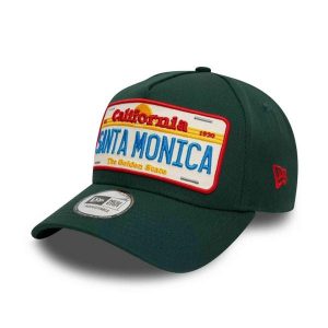 Czapka z daszkiem New Era License Plate Eframe. Zielone czapki New Era, bez wzorów. Za 139,99 zł.