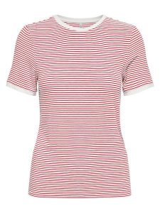 ONLY T-Shirt Tine 15315406 Czerwony Regular Fit. Czerwone t-shirty ONLY, xs, bez wzorów, z wiskozy, bez kołnierzyka, bez ramiączek. Za 109,99 zł.