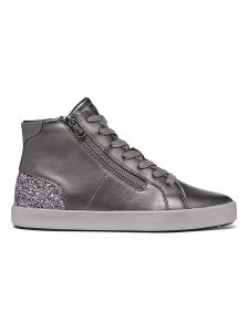 Geox Sneakersy "Blomiee" w kolorze srebrnym rozmiar: 38. Szare trampki Geox, bez wzorów, za kostkę, bez zapięcia. Za 263,53 zł.