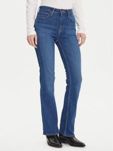 Lee Jeansy Breese 112341971 Niebieski Bootcut Fit. Niebieskie jeansy Lee, bez wzorów, z bawełny. Za 299,99 zł.
