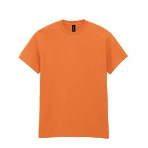 Ciężka Bawełniana Koszulka Unisex Dla Dorosłych. Czerwone bluzki GILDAN, xl, bez wzorów, z bawełny, sportowe, bez kołnierzyka, bez ramiączek. Za 51,99 zł.