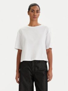 Armani Exchange T-Shirt XW001836 AF10356 U0002 Biały Regular Fit. Białe t-shirty Armani Exchange, s, bez wzorów, z bawełny, bez kołnierzyka, bez ramiączek. Za 289,99 zł.