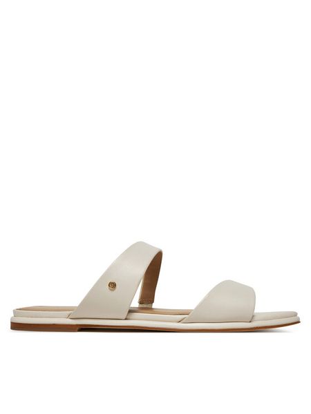 MICHAEL Michael Kors Klapki Jaida 40S5JDFS1L Écru. Klapki MICHAEL Michael Kors, bez wzorów, ze skóry, bez obcasa. Za 279,99 zł.