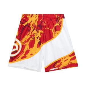 Szorty Atlanta Hawks NBA Team Marble Swingman 1986. Czerwone szorty MITCHELL & NESS, bez wzorów, sportowe. Za 477,50 zł.